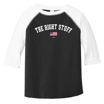 The Right Stuff Est 2024 Toddler Fine Jersey T-Shirt