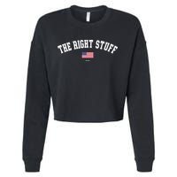 The Right Stuff Est 2024 Cropped Pullover Crew