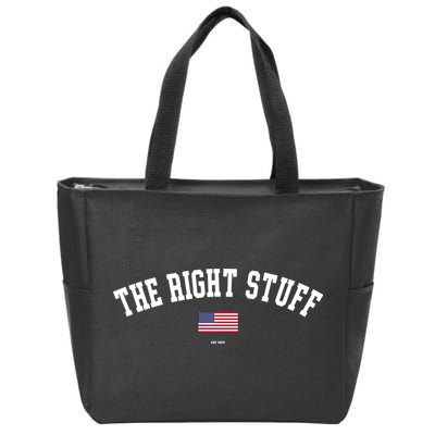 The Right Stuff Est 2024 Zip Tote Bag