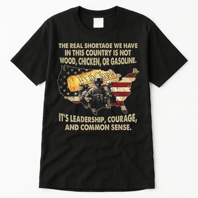 The Real Shortage We Have Is This Country Is Not Wood Tall T-Shirt