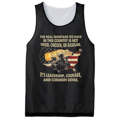 The Real Shortage We Have Is This Country Is Not Wood Mesh Reversible Basketball Jersey Tank