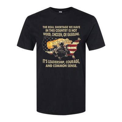 The Real Shortage We Have Is This Country Is Not Wood Softstyle CVC T-Shirt