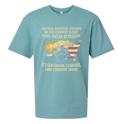 The Real Shortage We Have Is This Country Is Not Wood Sueded Cloud Jersey T-Shirt