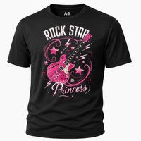 Teen Rock Star Princess Guitar Stars Cooling Performance Crew T-Shirt