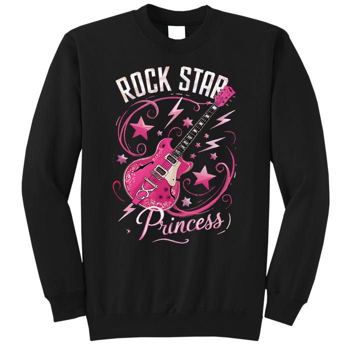 Teen Rock Star Princess Guitar Stars Sweatshirt