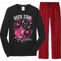 Teen Rock Star Princess Guitar Stars Long Sleeve Pajama Set