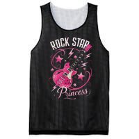 Teen Rock Star Princess Guitar Stars Mesh Reversible Basketball Jersey Tank