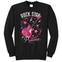 Teen Rock Star Princess Guitar Stars Tall Sweatshirt