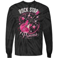 Teen Rock Star Princess Guitar Stars Tie-Dye Long Sleeve Shirt