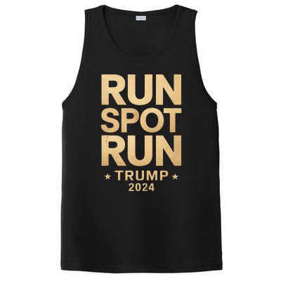 Trump Run Spot Funny Trump 2024 PosiCharge Competitor Tank