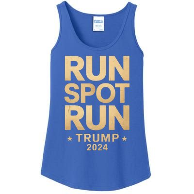 Trump Run Spot Funny Trump 2024 Ladies Essential Tank