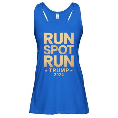 Trump Run Spot Funny Trump 2024 Ladies Essential Flowy Tank