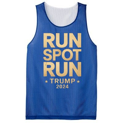 Trump Run Spot Funny Trump 2024 Mesh Reversible Basketball Jersey Tank