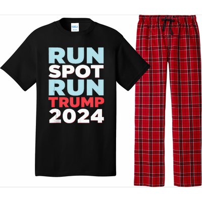 Trump Run Spot Funny Trump 2024 Debate Pajama Set