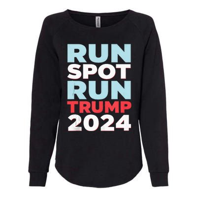 Trump Run Spot Funny Trump 2024 Debate Womens California Wash Sweatshirt