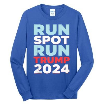 Trump Run Spot Funny Trump 2024 Debate Tall Long Sleeve T-Shirt