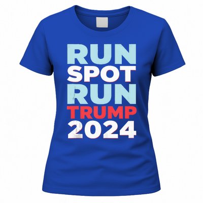 Trump Run Spot Funny Trump 2024 Debate Women's T-Shirt