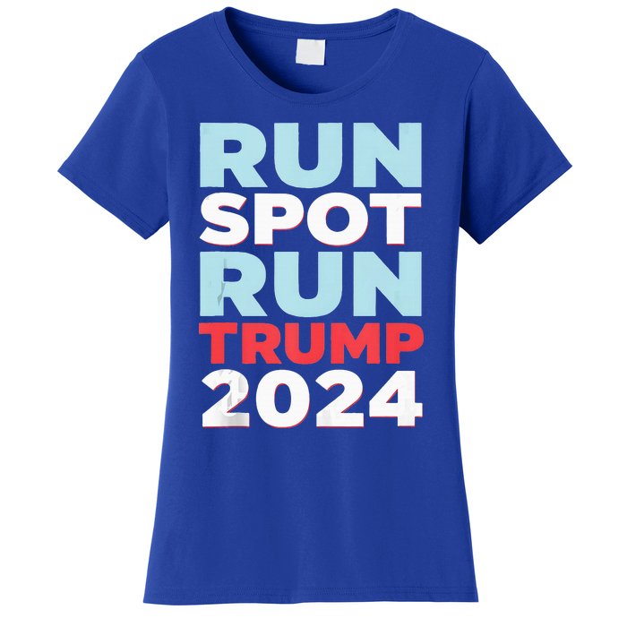 Trump Run Spot Funny Trump 2024 Debate Women's T-Shirt