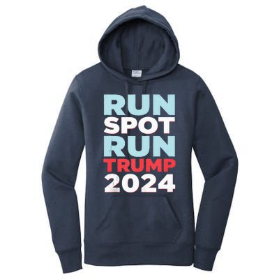 Trump Run Spot Funny Trump 2024 Debate Women's Pullover Hoodie