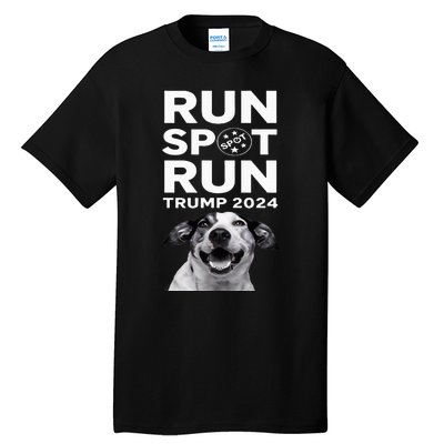 Trump Run Spot Funny Trump 2024 Debate Tall T-Shirt