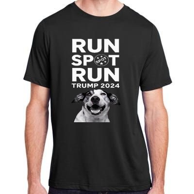 Trump Run Spot Funny Trump 2024 Debate Adult ChromaSoft Performance T-Shirt