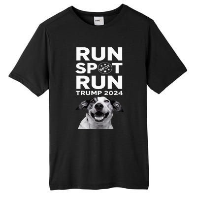 Trump Run Spot Funny Trump 2024 Debate Tall Fusion ChromaSoft Performance T-Shirt