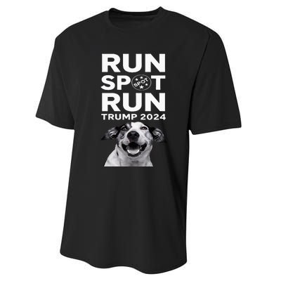 Trump Run Spot Funny Trump 2024 Debate Performance Sprint T-Shirt