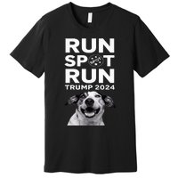 Trump Run Spot Funny Trump 2024 Debate Premium T-Shirt