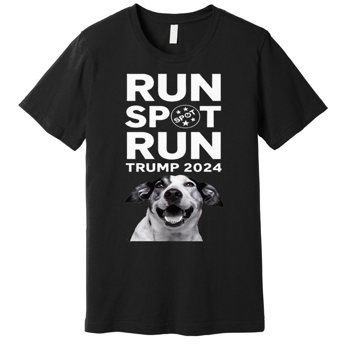 Trump Run Spot Funny Trump 2024 Debate Premium T-Shirt