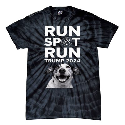 Trump Run Spot Funny Trump 2024 Debate Tie-Dye T-Shirt