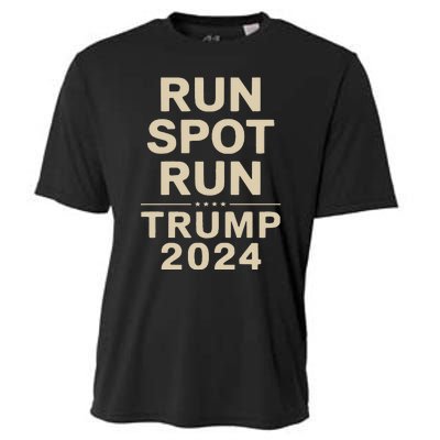 Trump Run Spot Funny Trump 2024 Debate Cooling Performance Crew T-Shirt