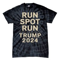 Trump Run Spot Funny Trump 2024 Debate Tie-Dye T-Shirt