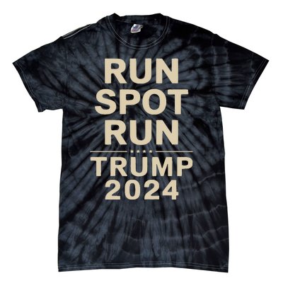 Trump Run Spot Funny Trump 2024 Debate Tie-Dye T-Shirt