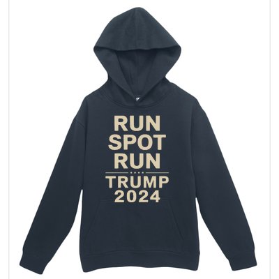 Trump Run Spot Funny Trump 2024 Debate Urban Pullover Hoodie