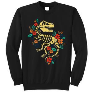 T Rex Skeleton Dino Bones Paleontologist Fossil Dinosaur Sweatshirt