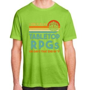 Tabletop Rpg Saying For Game Night With Rpg Dice Adult ChromaSoft Performance T-Shirt