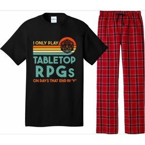 Tabletop Rpg Saying For Game Night With Rpg Dice Pajama Set