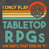 Tabletop Rpg Saying For Game Night With Rpg Dice Vector Backpack