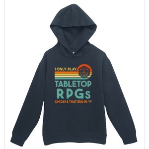 Tabletop Rpg Saying For Game Night With Rpg Dice Urban Pullover Hoodie