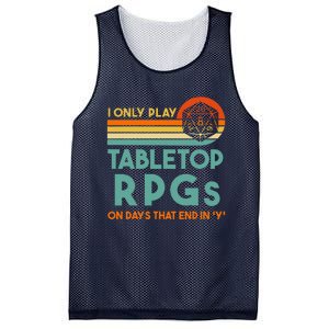 Tabletop Rpg Saying For Game Night With Rpg Dice Mesh Reversible Basketball Jersey Tank