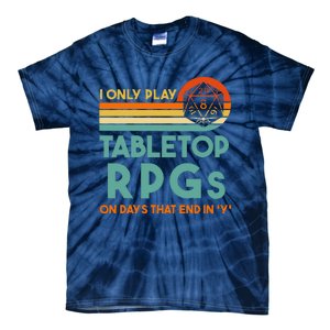 Tabletop Rpg Saying For Game Night With Rpg Dice Tie-Dye T-Shirt