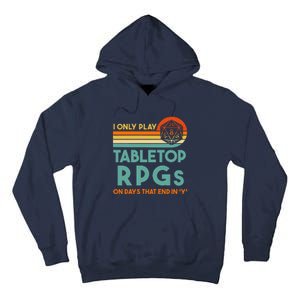 Tabletop Rpg Saying For Game Night With Rpg Dice Tall Hoodie