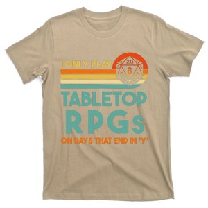 Tabletop Rpg Saying For Game Night With Rpg Dice T-Shirt