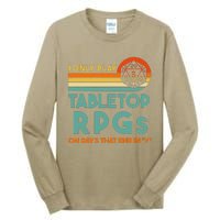 Tabletop Rpg Saying For Game Night With Rpg Dice Tall Long Sleeve T-Shirt