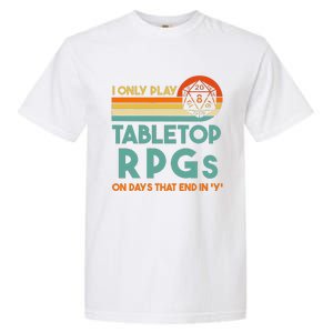 Tabletop Rpg Saying For Game Night With Rpg Dice Garment-Dyed Heavyweight T-Shirt