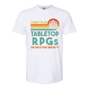 Tabletop Rpg Saying For Game Night With Rpg Dice Softstyle CVC T-Shirt