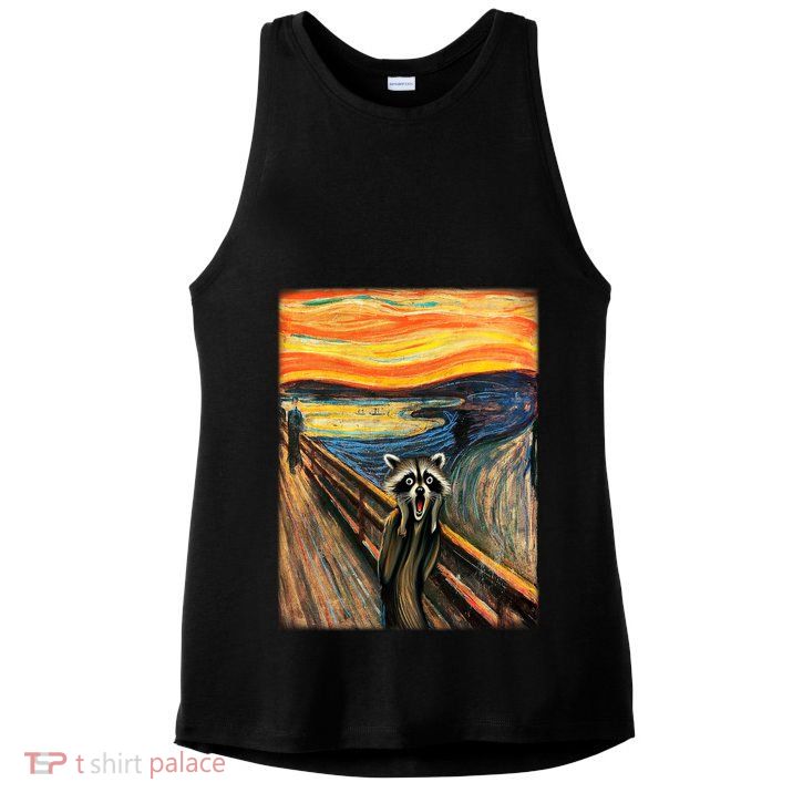 The Raccoon Scream Ladies PosiCharge Tri-Blend Wicking Tank