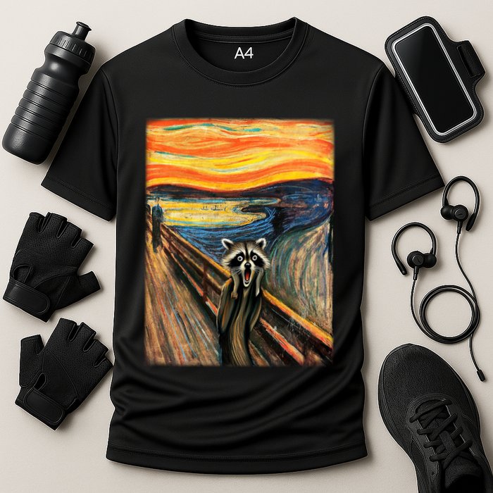 The Raccoon Scream Cooling Performance Crew T-Shirt