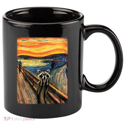 The Raccoon Scream 11oz C Handle Ceramic Mug