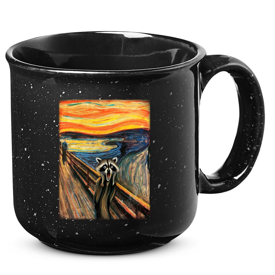 The Raccoon Scream 15oz Campfire Ceramic Mug